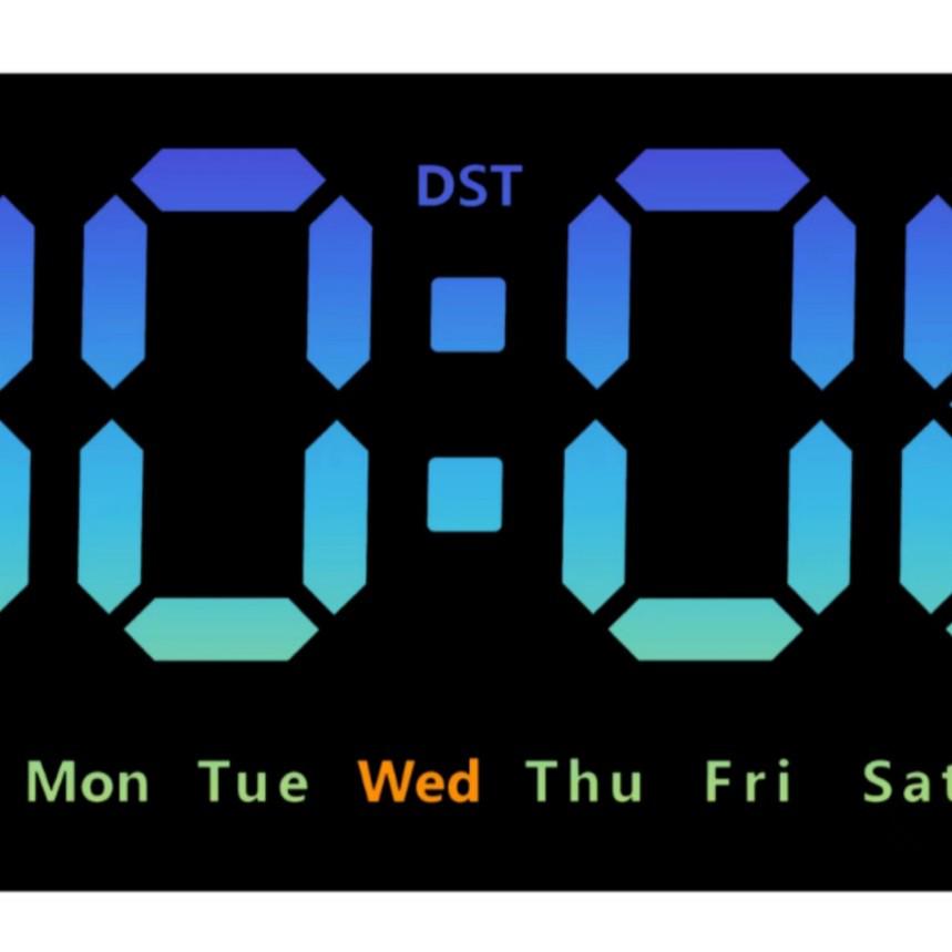 Multifunctional Wall Clock 6638: Large Screen, Dual-Use, Temperature Display, Living Room Alarm Clock