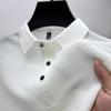 Cămașă Polo de Lux Ușor pentru Bărbați Mărimi Mari - Mânecă Scurtă, 8XL, Top de Var pentru Burtă Mare