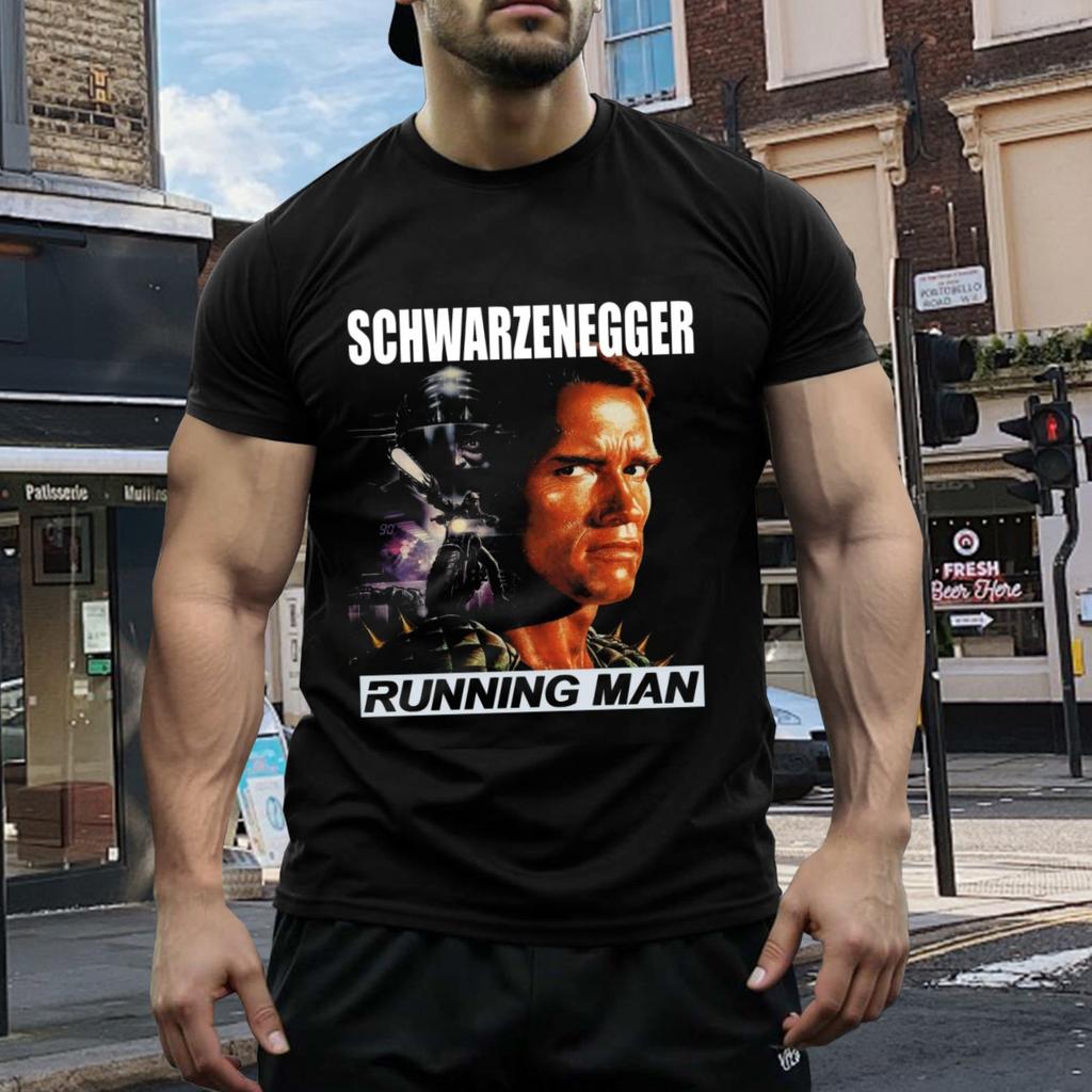 Arnold Schwarzenegger Running Man Movie T Shirt