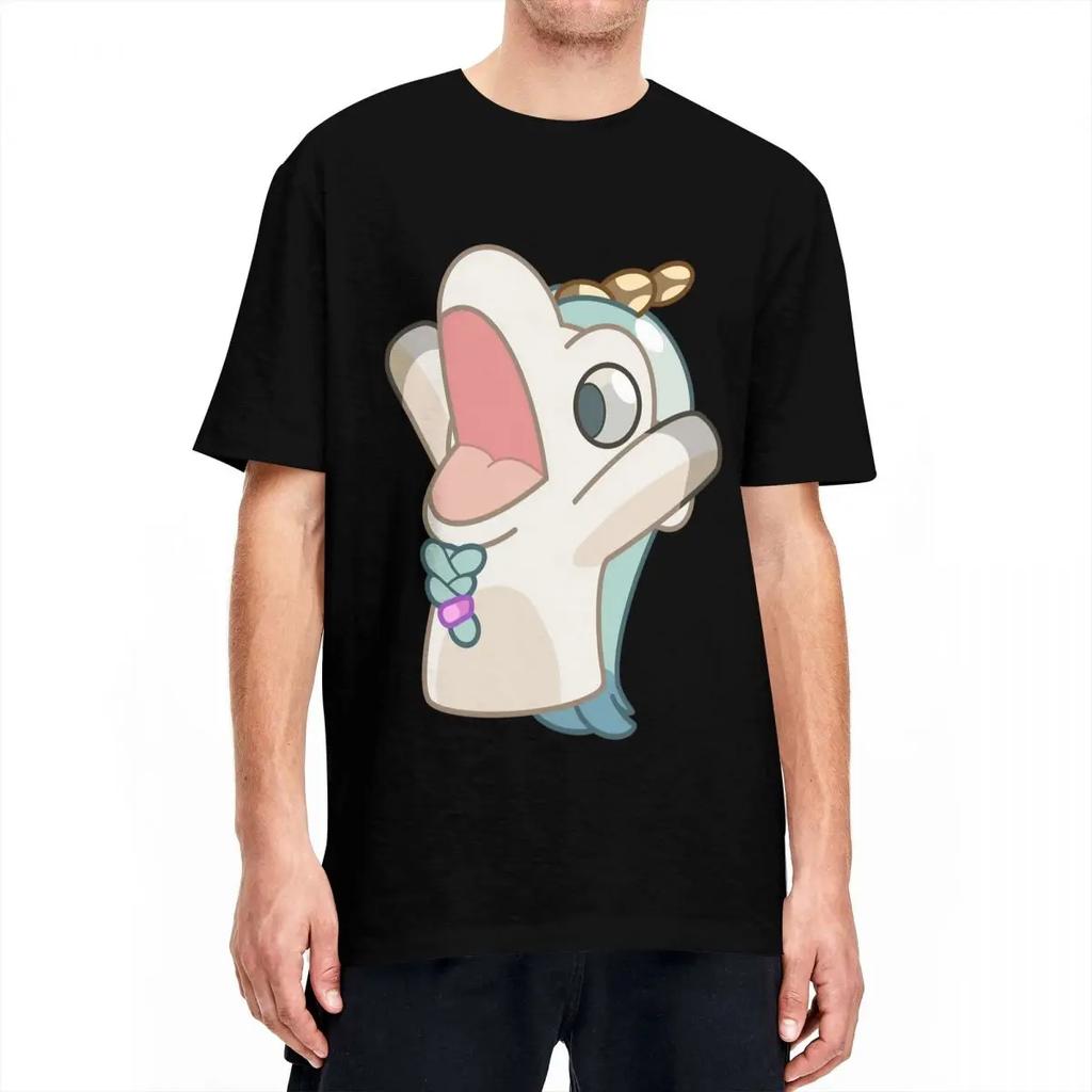 Unicorse Screaming T Shirt Summer Blueyed Anime Vintage T-Shirts Cotton Hip Hop Tee Shirt For Men Short Sleeve Casual Clothes