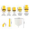 15Pcs/Set Car Accessories Fit Universal Vehicles Pour Oil Tool Spill Proof Coolant Filling Kit Plastic Filling Funnel Spout