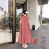 Bohemian Beach Holiday Long Women's Summer Plus Size Short Sleeve Loose Dress