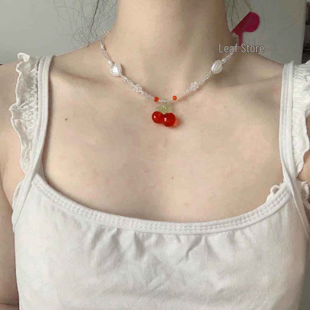 2025 Trendy Niche Beaded Necklace - Sweet, Pure, and Versatile High-End Style