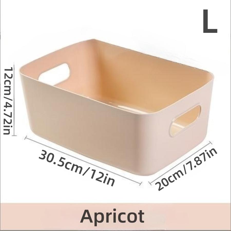 Plastic Desktop Organizer, Portable Rectangular Storage Basket for Kitchen, Bedroom, Bathroom, Dormitory and Office Use