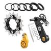 Kit de Conversion Vélo Monovitesse Clé Alliage d'Aluminium Cassette Monovitesse