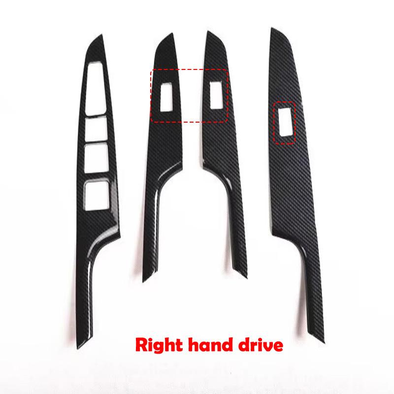 LHD RHD For For Hyundai Tucson 2015- ABS carbonfiber window rise switch cover glass control panle cover interior accessories