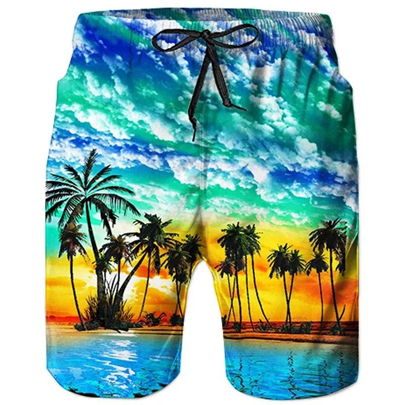 Hawaiian Beach Shorts Shorts Swimsuit Tropical summer casual men's swimming shorts 3D printed shorts with multiple animal prints