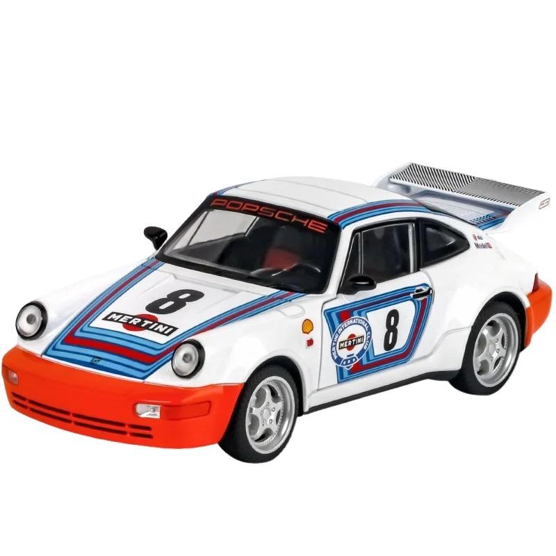 

Масштаб 1/24 Сплав Автомобиль Porsche 964 Литые модели и игрушечные транспортные средства Модель автомобиля Звук и свет Инерционная машина Игрушки для детей Подарки белый