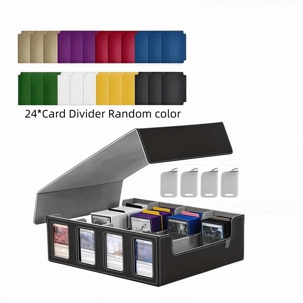 

4 Stoppers Trading Card Storage Box Top Loader Card Case For Magic TCG PTCG Sports Cards чёрный