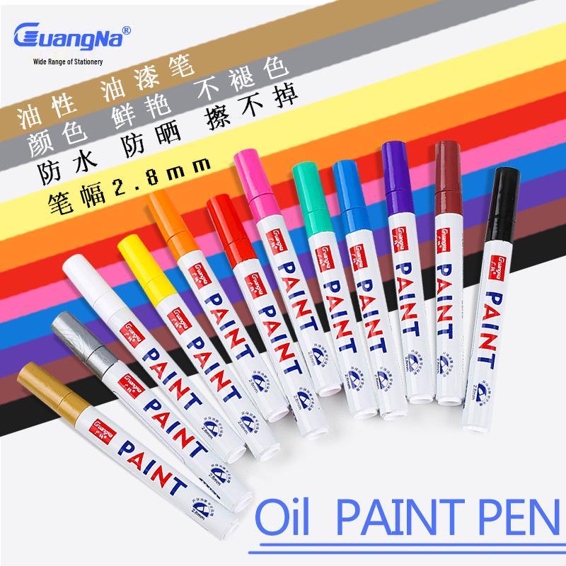 Guangna 2.8mm White Waterproof Oil-Based Touch-Up Paint Pen