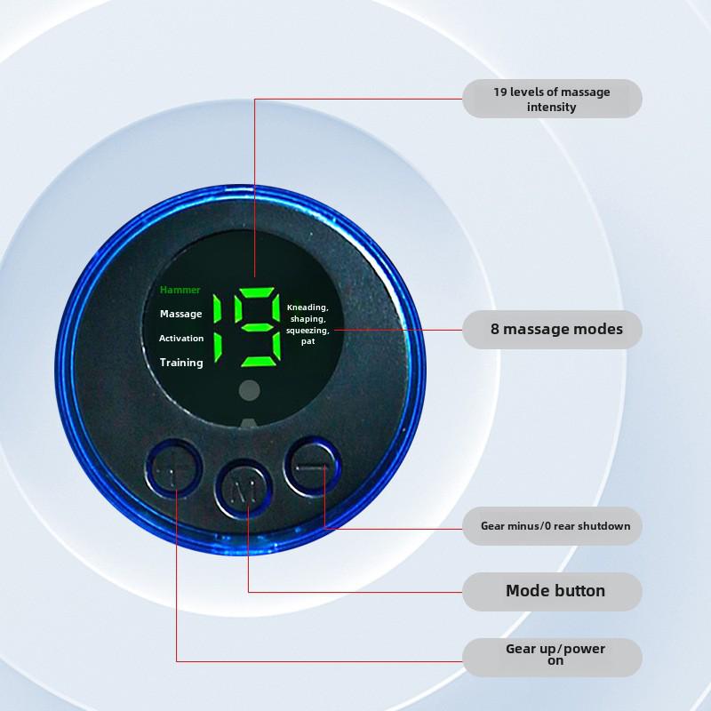 Wiederaufladbares EMS Fußtherapie-Massagegerät - Tragbares Mikrostrom-Impulspad