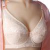Largr Size Lightly Unlined Bra Sexy Lace Wireless Full Coverage Bars for Women No Underwire Bras
