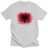 Custom Fashion Retro Albania Flag T Shirt Unisex Albanian Eagle T-shirt Streetwear Tee Tops Pure Cotton Oversized Tshirts Merch