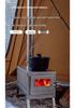 Portable Titanium Folding Wood Stove for Outdoor Camping