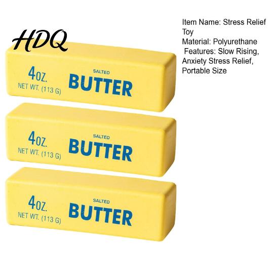 Soft Butter Stick Toy 1/2/3Pcs Bar Squeeze Slow Rising Anxiety Stress Relief Adults Fidget Portable Travel Sensory Set