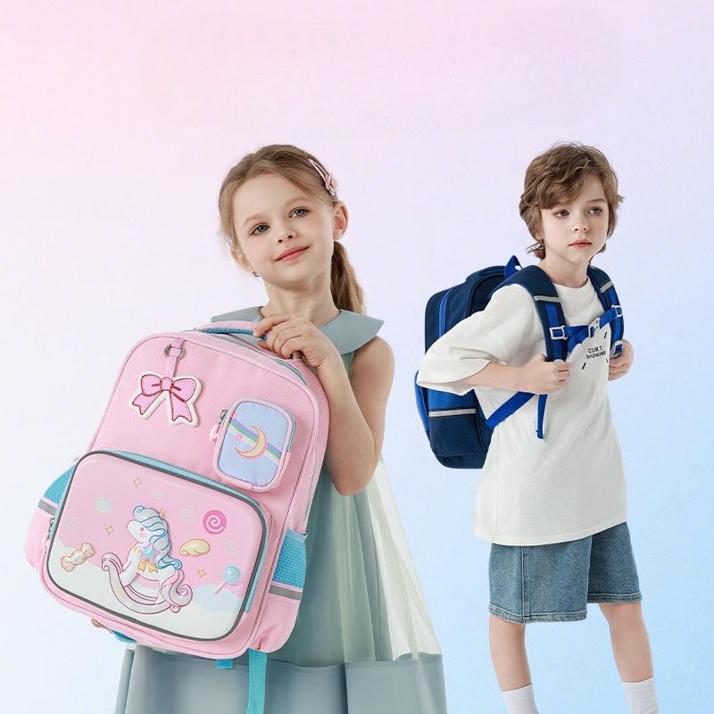 Little Dinosaur Boys and Girls Backpack - Cute Small Horse Large-capacity Student Schoolbag Children's Backpack