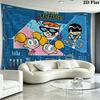 Dexter 's laboratory Wall Tapestry Aesthetic Wall Hanging Printed Fabric Blanket Decorative Tapestries for Bedroom Living Room Home Decor