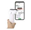 BUSICOM BC-BR1000U-W-C Low-Power Barcode Reader, 1D, USB 1.7m Type-C, White, LCD Screen Reading, GS1 DataBar Compatible, Barcode Scanner, Japanese Ins