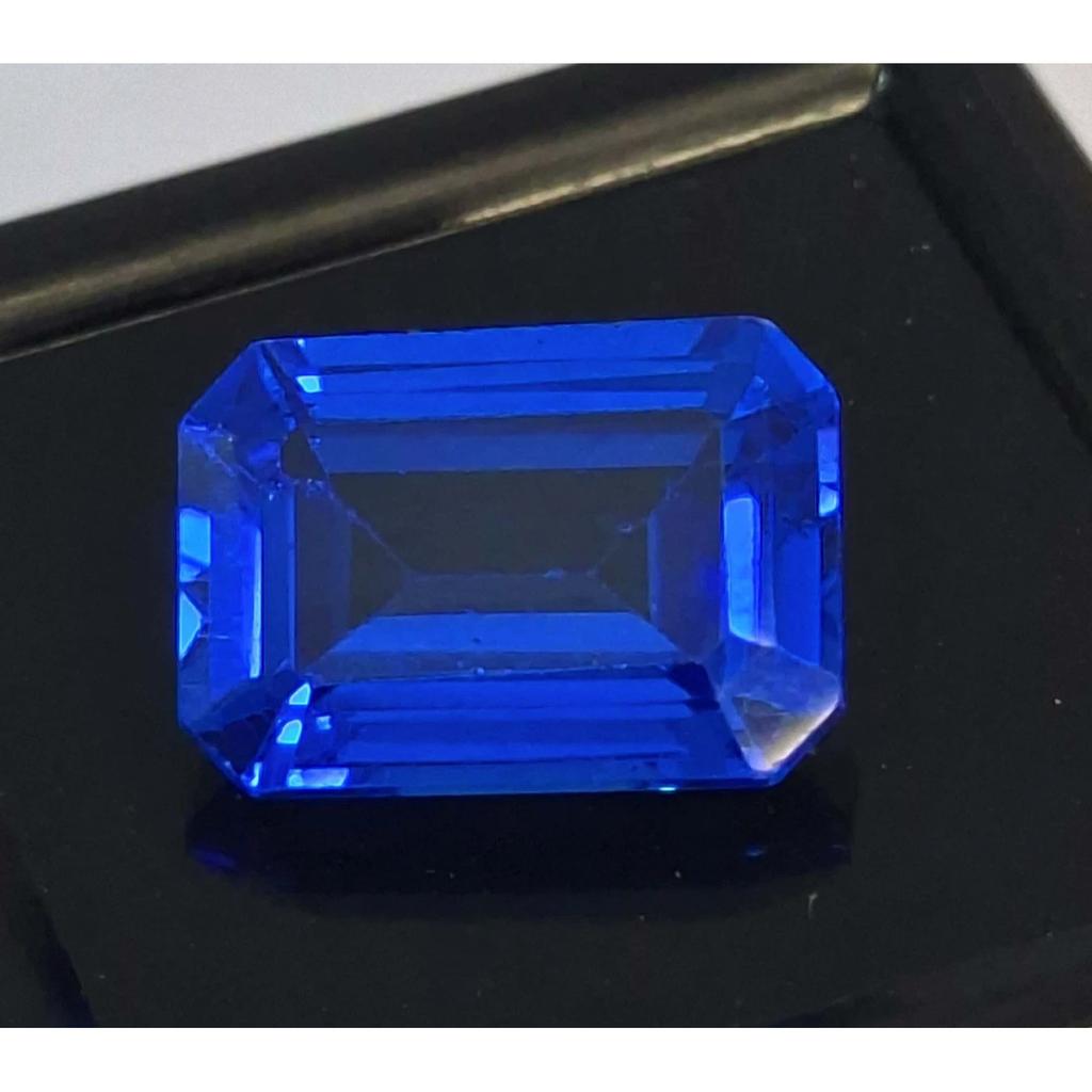 Certified Natural Royal Blue Sapphire Emerald Cut 6-8 Ct Fabulous Gemstone