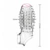 Male Penis Ring Glans Enlargement Extender Delay Ejaculation Silicone Reusable Penis Sleeve Condom Adult Male Erotic Toy