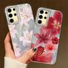 Pink Lily Flower Hard Back Print For Samsung Galaxy S25 Ultra S26 S23 S24 Plus S21 FE S22+ S26+ Shockproof Cover Phone Case Girl