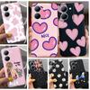För Cover Vivo Y36 V2247 Fodral Par Kärlekshjärta Blomma Bakskal Etui För Vivo Y36 5G VivoY36 Y 36 Mjuk Silikon Fundas