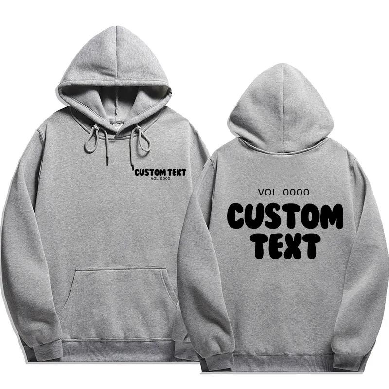 Felpa con Cappuccio con Testo Personalizzato Uomo Moda Felpa Cool Casual Harajuku Street Wear Pullover con Cappuccio Streetwear Felpe con Cappuccio e Felpe da Uomo