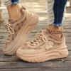 Fashion Woman Sneakers 2025 New Luxury Designer Platform Shoes Woman Breathable Mesh Trend Flat Casual Sneakers Females