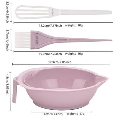 Hair Dyes Kit Hair Tinting Bowl Brush and Mixer for DIY Hair Coloring Beauty Salon Tools Hair Color Mixing Tool Kit