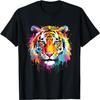 Bengal Tiger Pop Art Porträt Für Bunte Tigerliebhaber T-Shirt