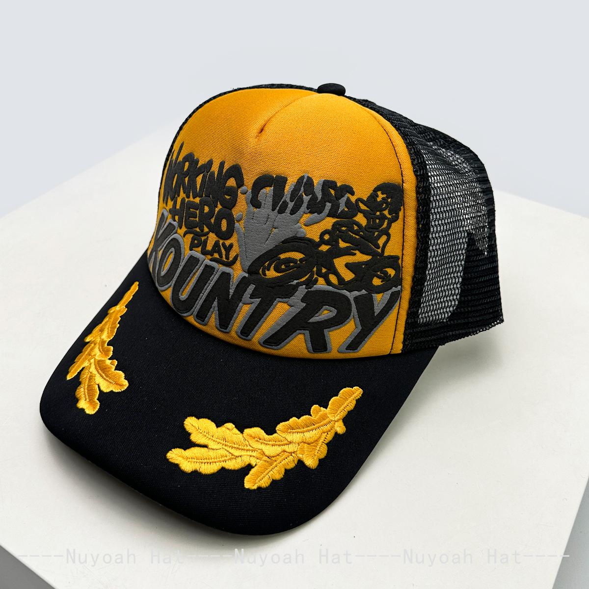 

New Unisex Personal Printed Letters Locomotive Baseball Hats Breathable Mesh Sunshade Hip Hop Trucker Caps Versatile Color Block 52-60cm