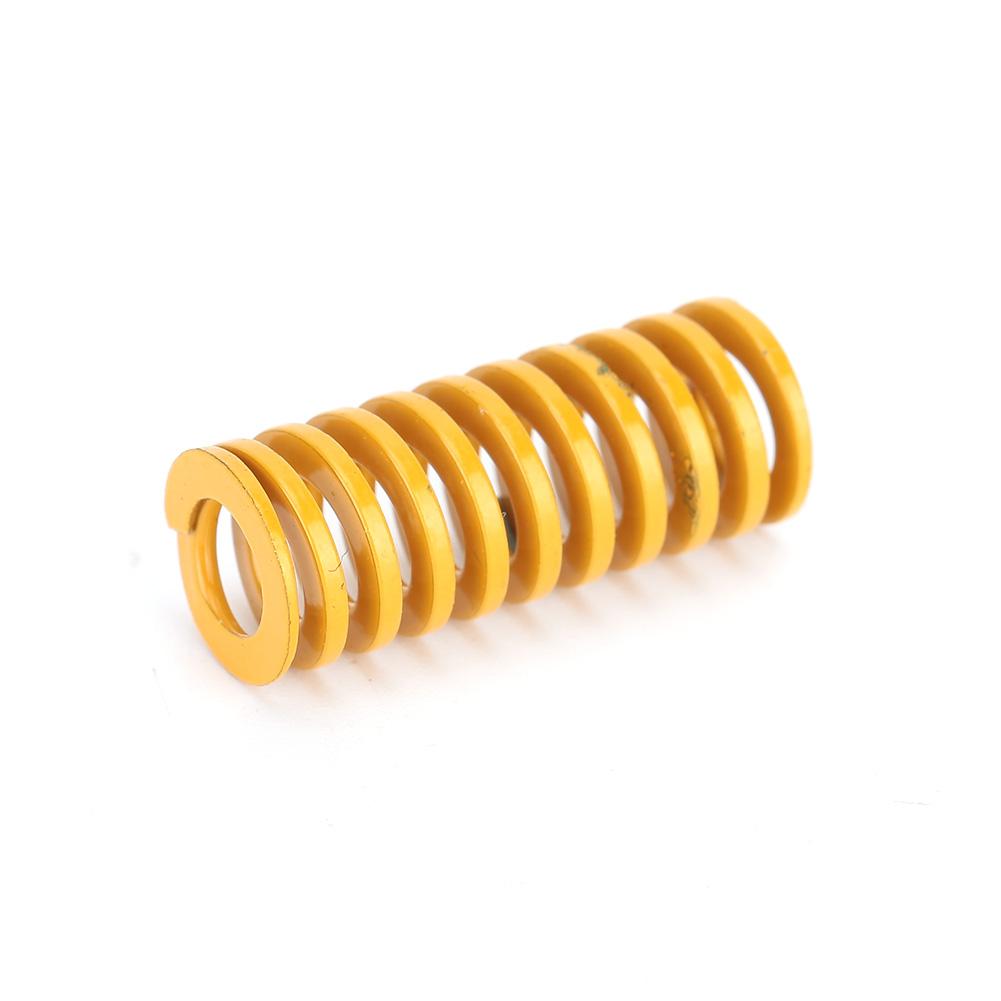 

50pcs 10x25mm Alloy Steel Yellow Flat Top Hot Bed Mould Spring 3D Printer Accessory