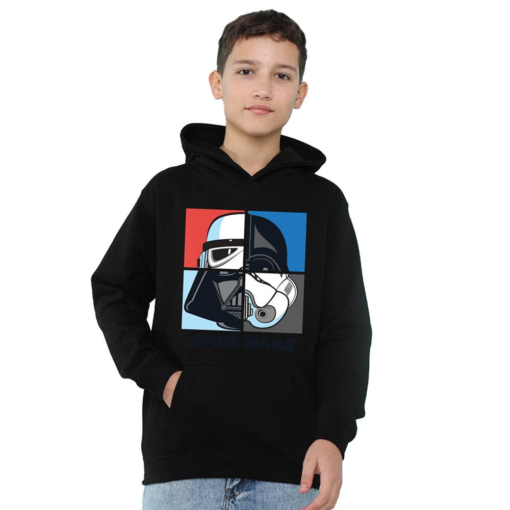 Star Wars Childrens/Kids Darth Vader & Stormtrooper Squares Hoodie
