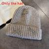 Fashion Solid Color Bow Decoration Women Casual Knitted Hat Autumn Winter And