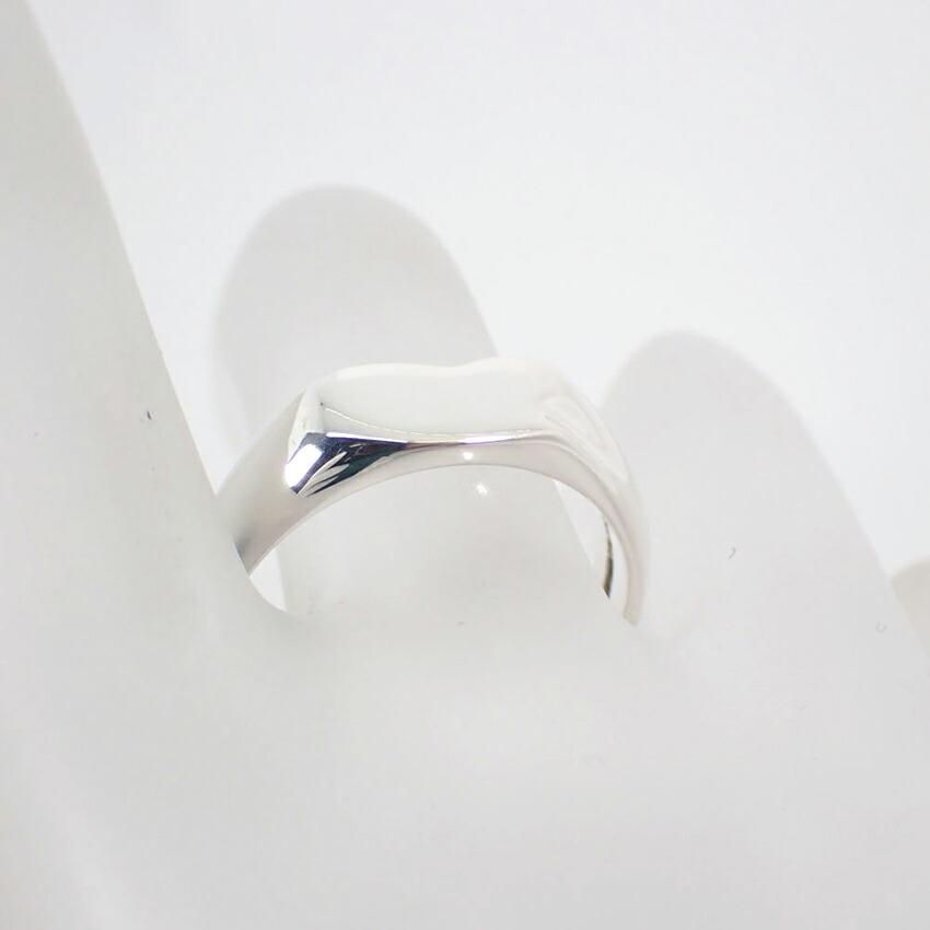 [Pre-owned] TIFFANY 925 Signet Heart Ring / Size 18 / j54-7