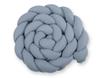 Braided Cot Bumper XXL - Dirty Blue