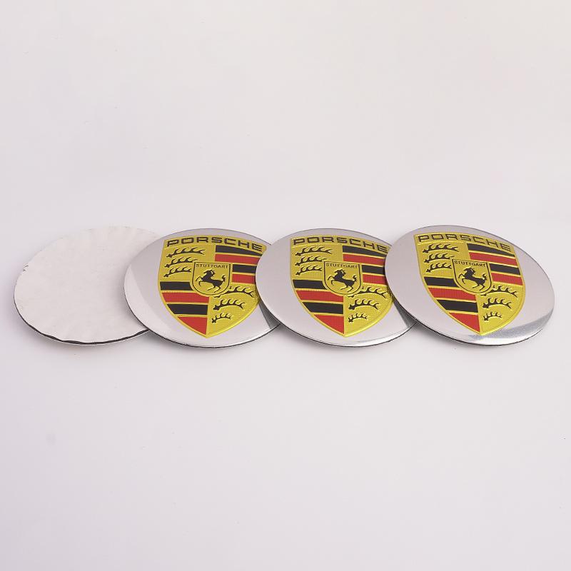 blbn4 4pcs 56MM  For Porsche Panamera Macan Boxster Cayman Cayenne 911 718 Car Wheel Center Hub Cap Badge Logo Sticker Accessories