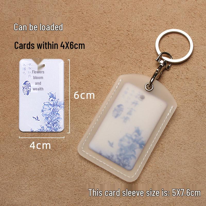 Transparenter tropfenförmiger Ausweishalter & Aufzugskartenhülle