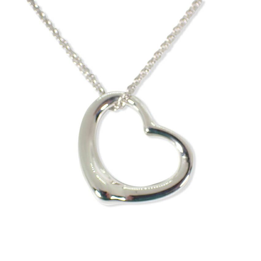 

[Used] TIFFANY 925 Open Heart Pendant/Necklace/g523-17