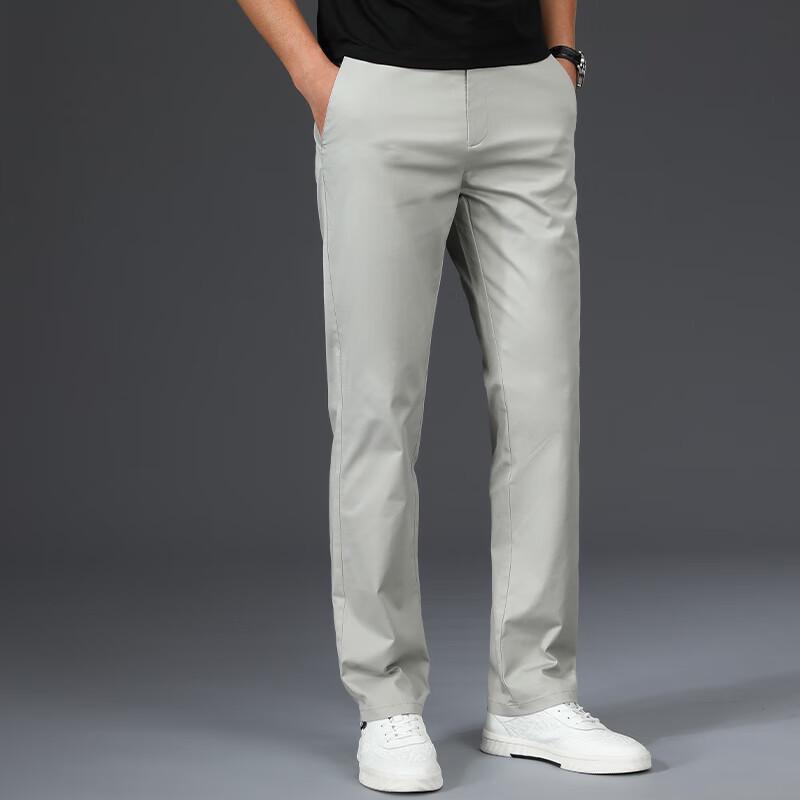 FMMY2101 Men's Slim-Fit Straight-Leg Casual Pants