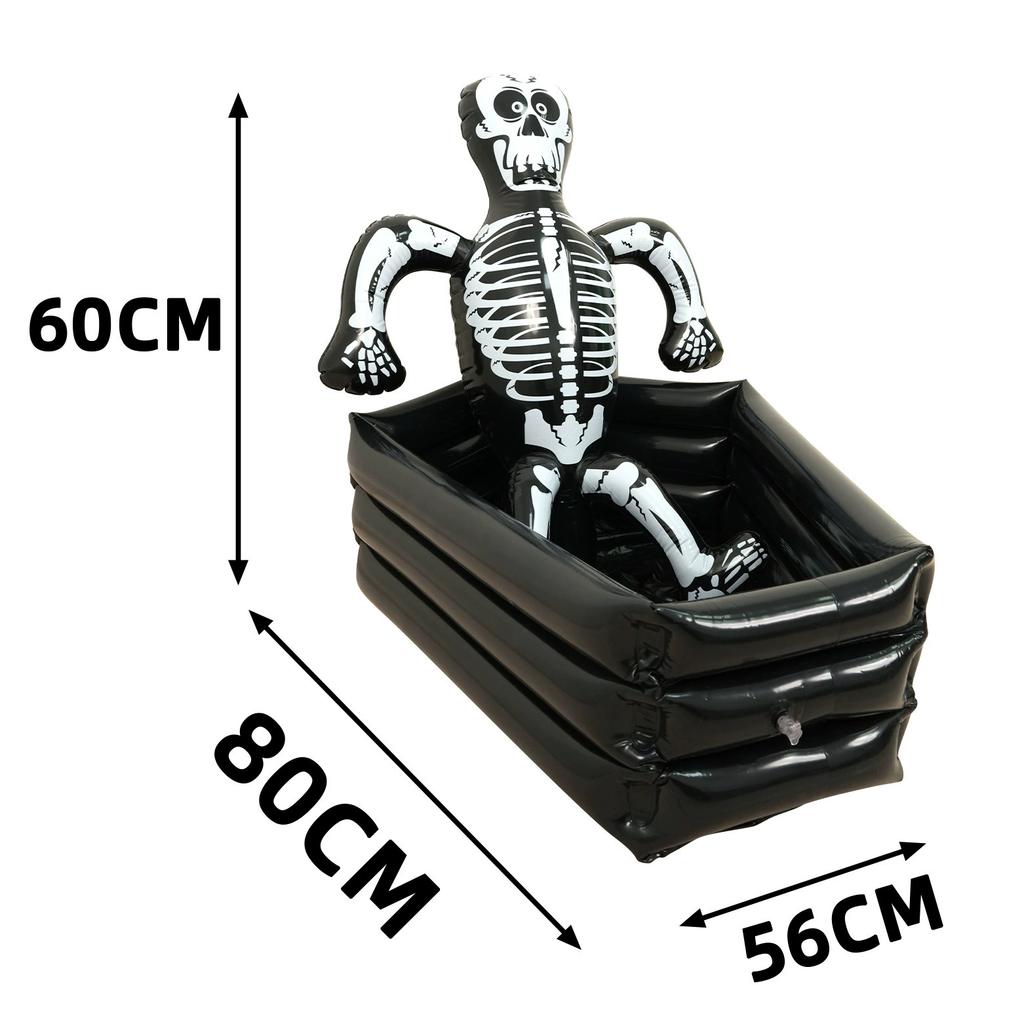 Kid Halloween Body Skeleton Ice Bucket Party Supplies Beverage Bucket Decoration Horror Inflatable Swimming Pool Accessories