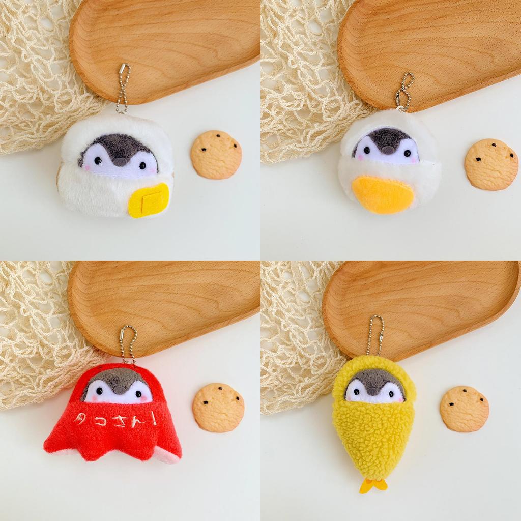 Cute Plush Penguin Keychain Adorable Bread Penguin Stuffed Animal Charm