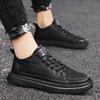 Fashion 2025 New Men's Shoes Lightweight PU Leather Casual Shoes Lace Up Walking Flats Fashion Leather Sneakers for Men Zapatos Casuales