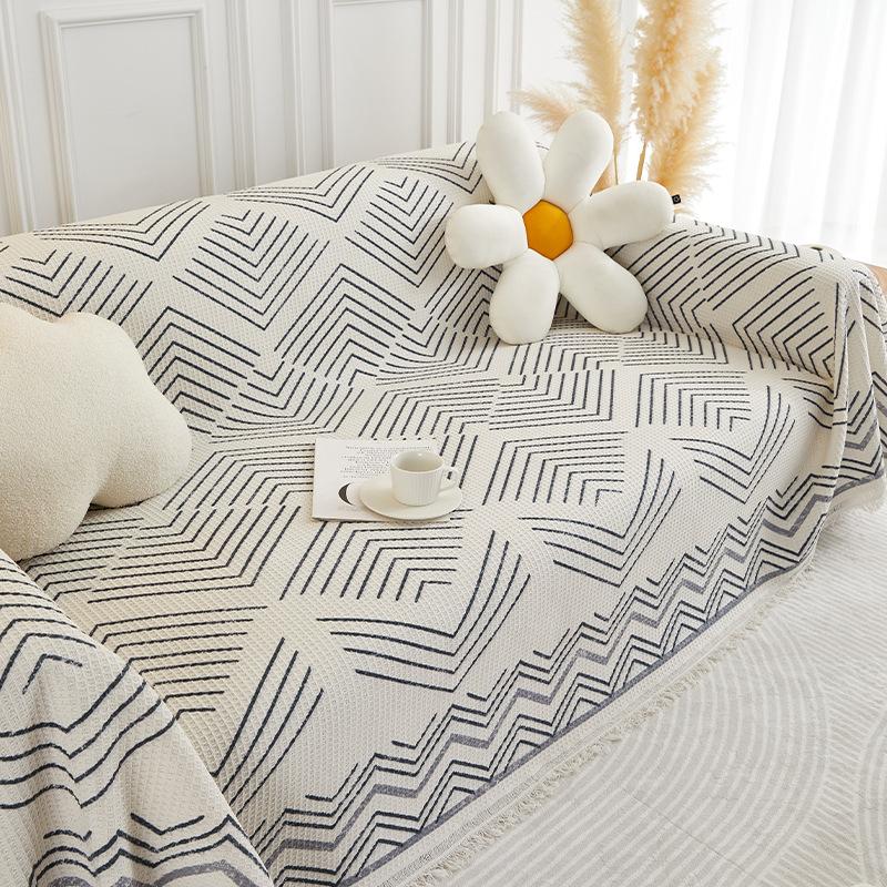 Ethnic Style Sofa Cover Cloth for All Seasons, High-end Sofa Blanket, Full Cover Sofa Towel, All-inclusive Universal Sofa Cover Cushion