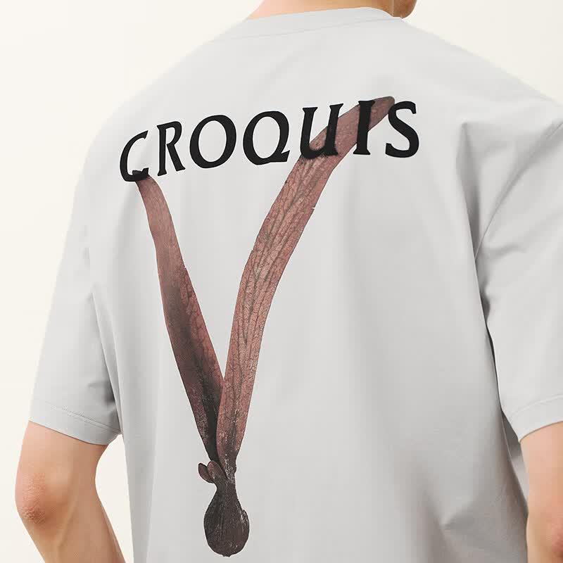 CROQUIS Men's H-Fit Longline Short Sleeve Crew Neck Tee