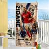 Soccer Player Celebration Beach Towel High Absorbency & Quick-Dry Comfortable Lightweight