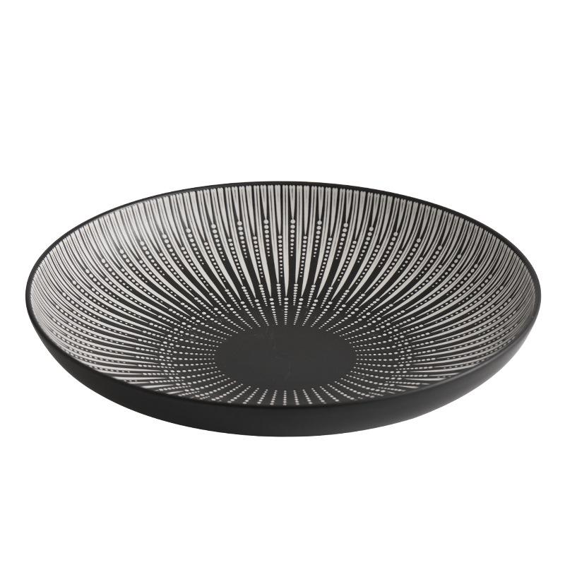 Yunhe Hall Nordic Ceramic Luxury Dinner Plate - Elegant Western Style Tableware for Home or Hotel