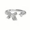 Super Fairy Butterfly Zircon Bead Open Ring Female Niche Design High Sense Personality Temperament Ring