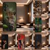 Coole Leoparden-Leopardenmuster-Handyhülle Für Samsung Galaxy A73,31,8,9,53,32,72,41,J7,52,71,22,Note Weiche Schwarze Silikonhülle
