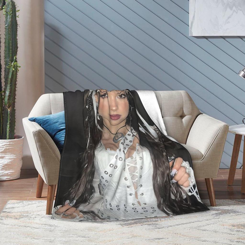 Nina Chuba Sänger Accessoires Decke Gemütlich Weich Überwurfdecken für Wohnzimmer 50x60 Zoll Mehrere Größen Tagesdecke